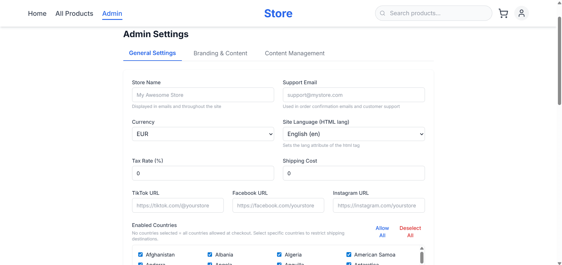 E-commerce Lite preview 4